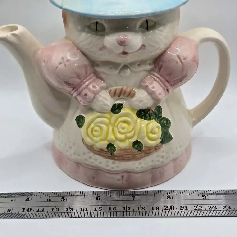 Vintage Albert E Price Cat Ceramic Teapot Tea Pot